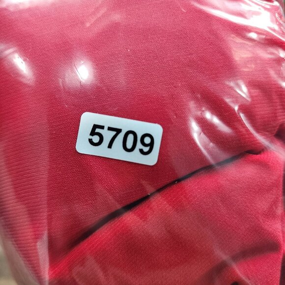 Women's Red Antthony Blouse Top Shirt Studded Short Sleeve Rround Neck Size XL - Picture 12 of 12